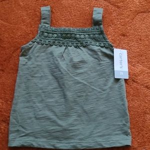 Olive Green Crocheted Tank from Carters